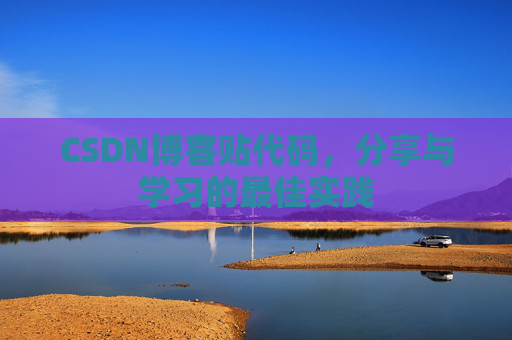 CSDN博客贴代码，分享与学习的最佳实践